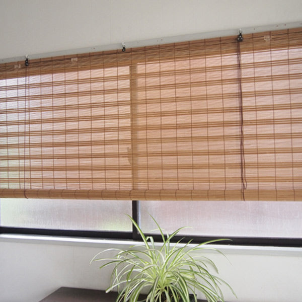 ロールスクリーン 燻し竹スクリーン 88×180cm 燻製竹 室内室外兼用