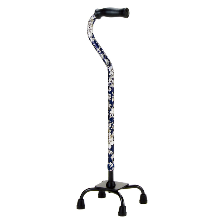 杖4点杖青花柄軽量多点杖ステッキ介護自立式