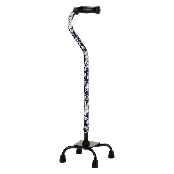 杖4点杖青花柄軽量多点杖ステッキ介護自立式