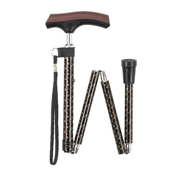 杖　折りたたみ式　やわらかスリムネックステッキ