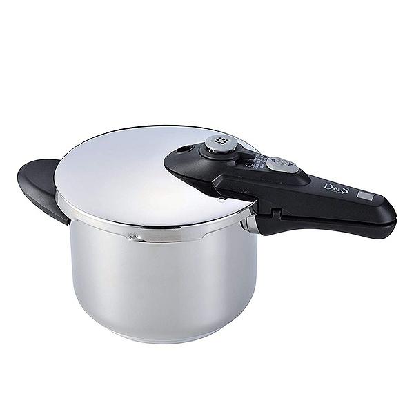 D＆S　Pressure Cooker　圧力鍋　3.0L　DSPC6010　IH対応　レシピ本付き