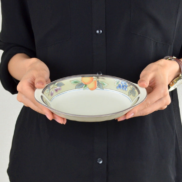 グラタン皿　19cm　洋食器　ガーデンハーベスト　硬質陶器