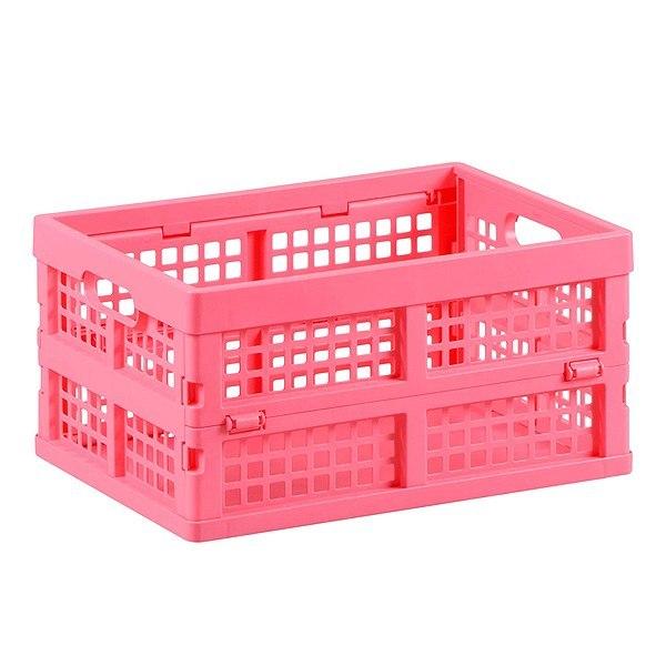 収納ボックス 幅27×奥行35×高さ19cm 折りたたみ コンテナボックス A4