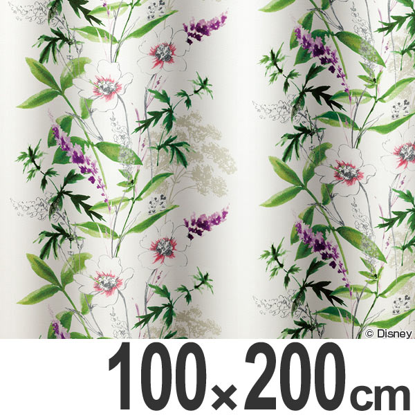 カーテン　遮光カーテン　スミノエ　ミッキー　ワイルドフラワ－　100×200cm