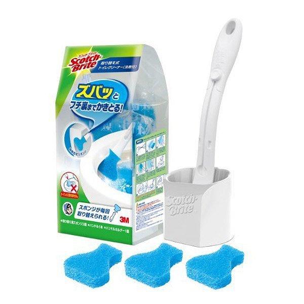 スコッチブライト トイレブラシ 取替え式 洗剤付