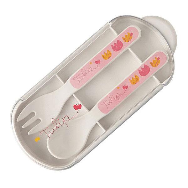 カトラリーセット　スプーン＆フォークセット　チューリップ　14cm　子供用　日本製