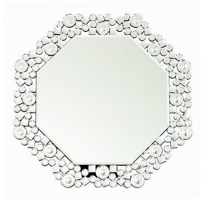 壁掛け　ウォールミラー　八角ミラー クリスタル