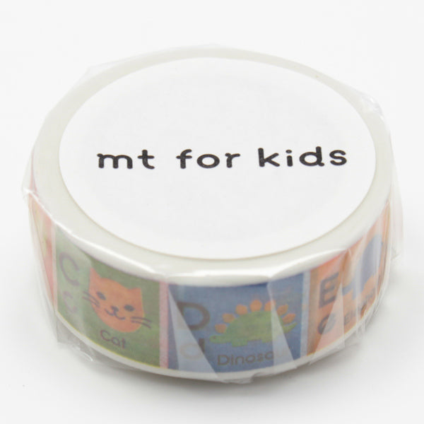 マスキングテープ　mt　for　kids　キッズ　アルファベット　幅15mm