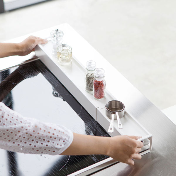 Plate 棚付き伸縮排気口カバー プレート ホワイト -5