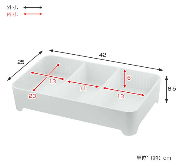 tower卓上水切りトレータワー角型