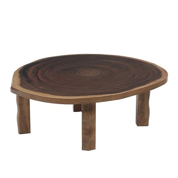 座卓　円形　ローテーブル　モンキーポット柄　直径100cm