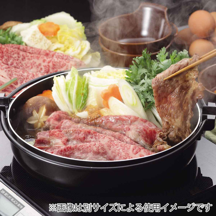 すき焼き鍋 NEW贅の極み ブルーダイヤモンドコート IH対応 ガラス蓋付 すきやき鍋 26cm -3