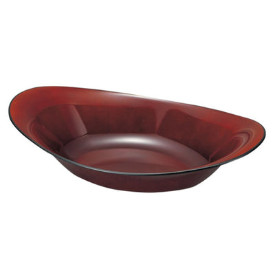 カレー皿 26cm クリーンコート レッド 赤溜 プラスチック