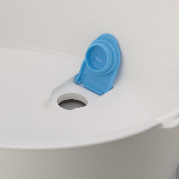 ウォッシュタブ　12L　タライ　洗濯用　排水栓付き　楕円形　オーバル型　洗い桶　持ち手付き