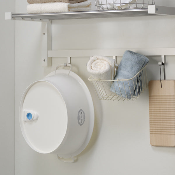 ウォッシュタブ 12L タライ 洗濯用 排水栓付き 楕円形 オーバル型 洗い