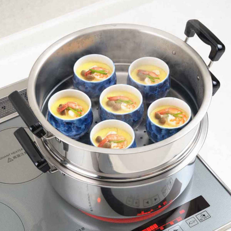 蒸し器蒸しもの鍋満菜二段蒸し器30cmIH対応日本製