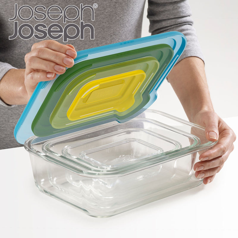 JosephJoseph保存容器ネストガラスストレージ4ピースセット
