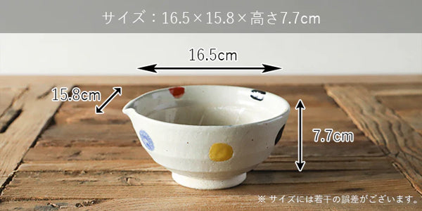 すり鉢5号17cm片口水玉陶器