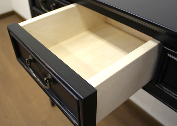 コンソールテーブル 引出し付 アンティーク調 ノワール 約幅85cm