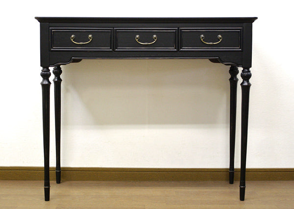 コンソールテーブル 引出し付 アンティーク調 ノワール 約幅85cm