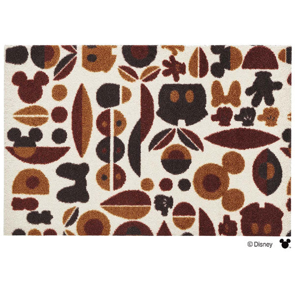 玄関マット 50×75cm 屋外兼用 ミッキー＆ミニー モチーフ