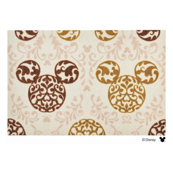 玄関マット 60×90cm 屋内屋外兼用 ミッキー ロココ調
