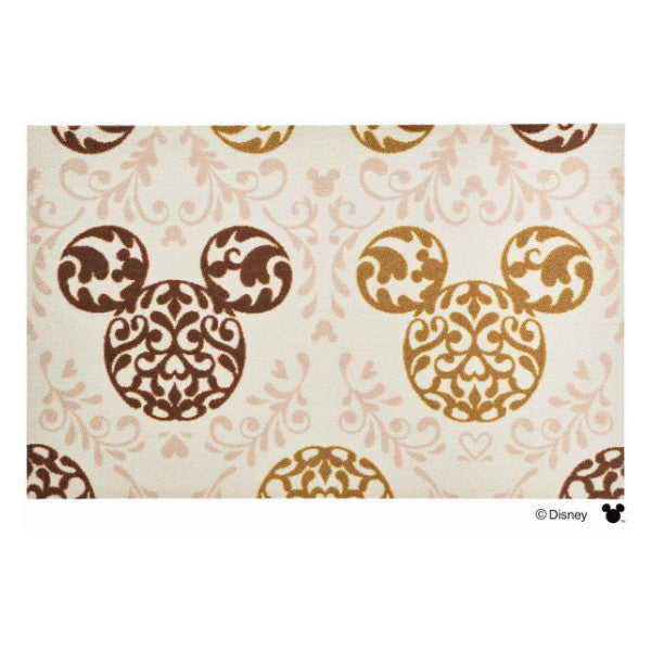 玄関マット 75×120cm 屋内屋外兼用 ミッキー ロココ調