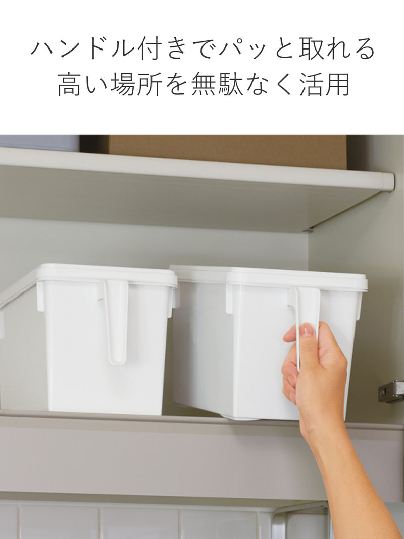 キッチン収納ケース ストックハンドルボックス フタ付き 幅15.7cm -6