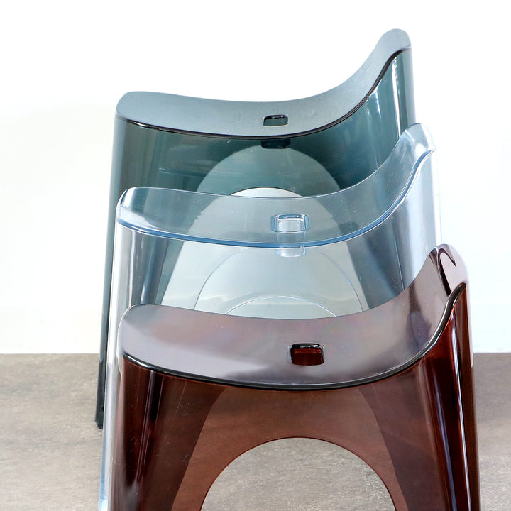 風呂椅子 ヒューバス バススツール クリア h30 座面30cm 日本製 -9