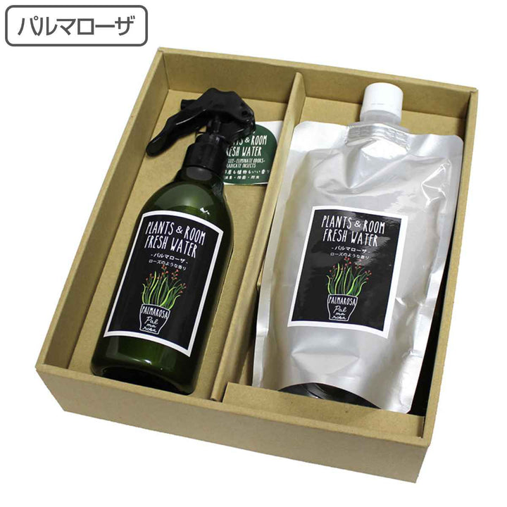 消臭・除菌スプレーPLANTS＆ROOMFRESHWATERギフトセットパルマローザ