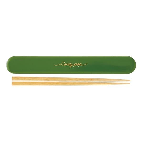 箸＆箸箱セット　キャンディポップ　木箸　18cm