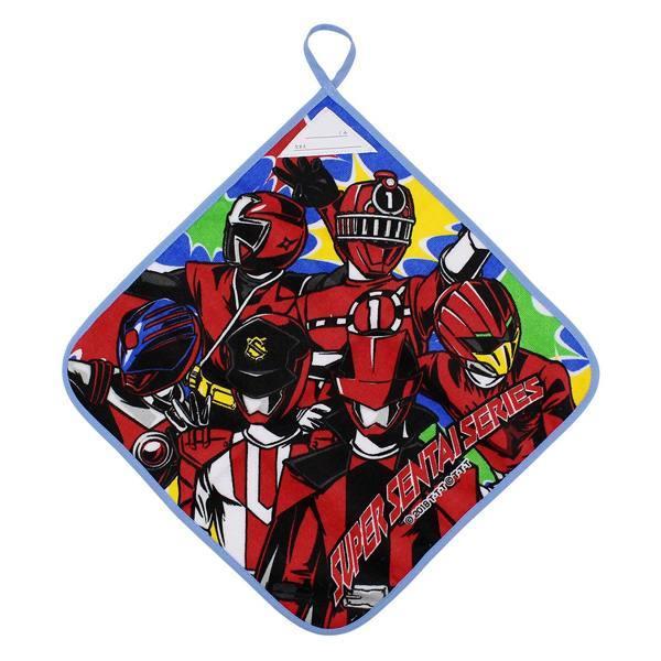 ループ付きハンドタオル　スーパー戦隊シリーズ