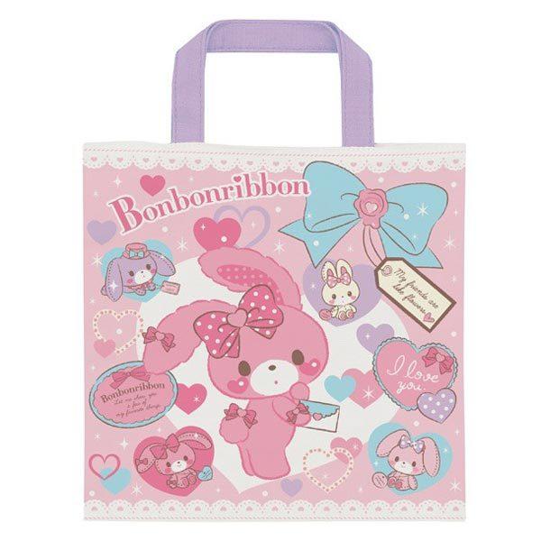 お弁当袋　スクエアランチバッグ　ぼんぼんりぼん　ラブレター　子供　キャラクター