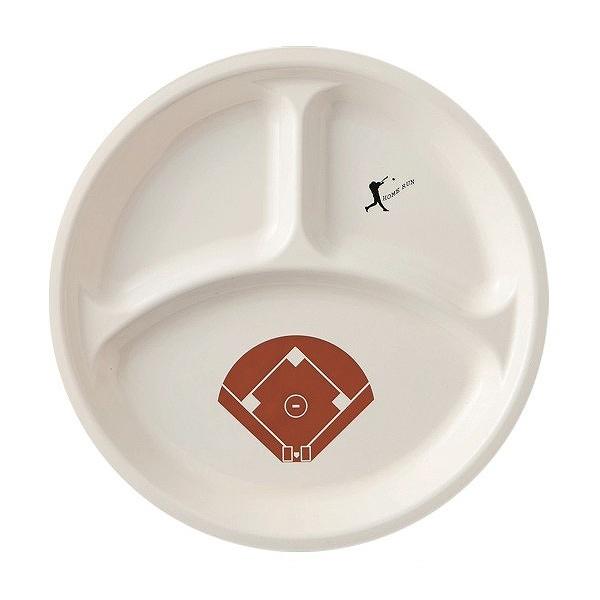 ランチプレート　野球　ベースボール　プレート　27cm　皿　子供用　プラスチック　日本製