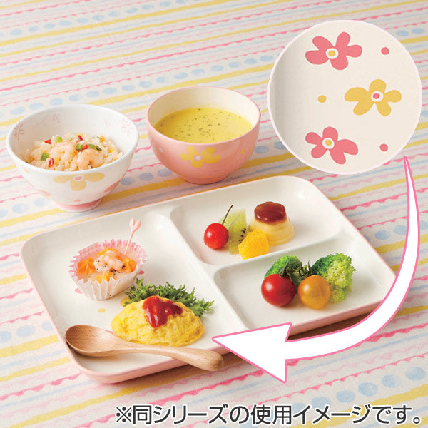 茶碗　花あそび　飯碗　軽量　子供用　磁器　日本製