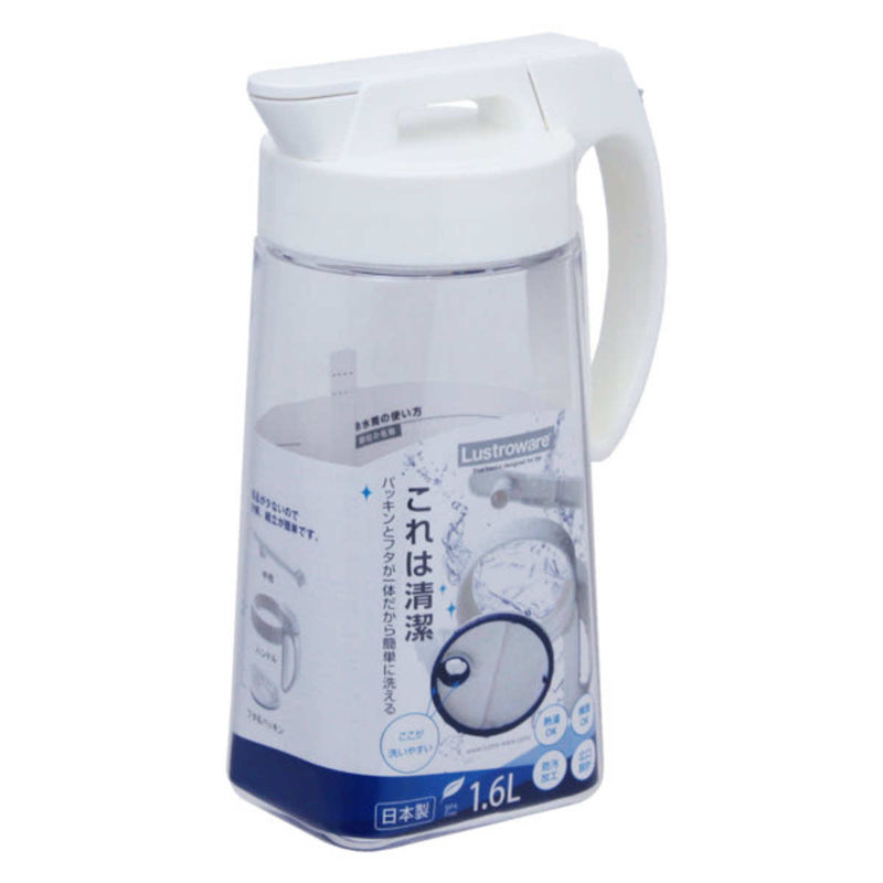 ピッチャー1.6L冷水筒耐熱横置きワンプッシュ水差し麦茶ポットK-1275