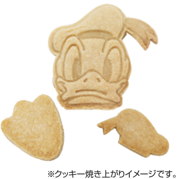 クッキー型　ドナルドダック　3個入り　プラスチック製　抜き型　キャラクター