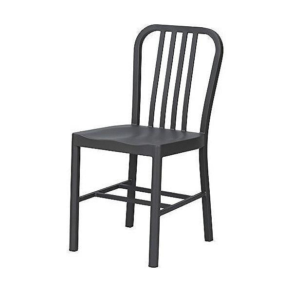 ダイニングチェア　スチール製　シンプルデザイン　座面高45cm