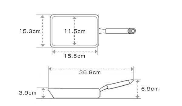 玉子焼き器 IH-ルミエール 玉子焼 19×14cm IH対応 日本製　ユミック　UMIC