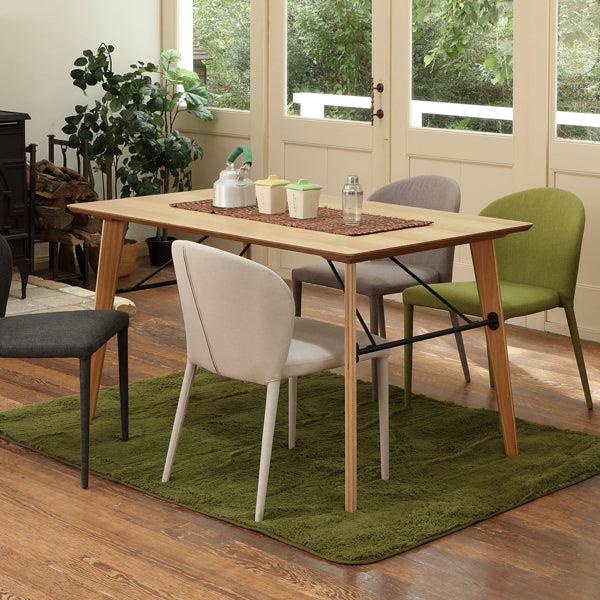 ダイニングテーブル　食卓　木目調　シンプルデザイン　ANTE　幅135cm