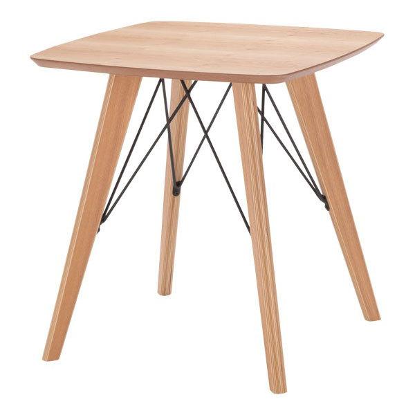 カフェテーブル　木目調　シンプルデザイン　ANTE　65cm角　