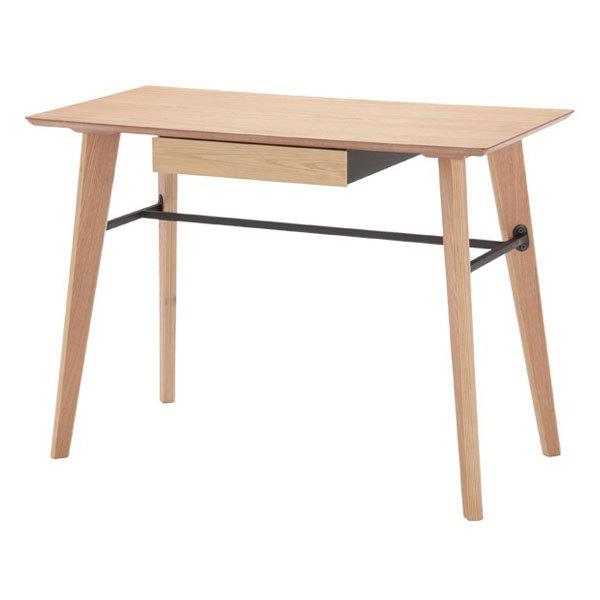 デスク 引出し付 木目調 シンプルデザイン ANTE 幅100cm