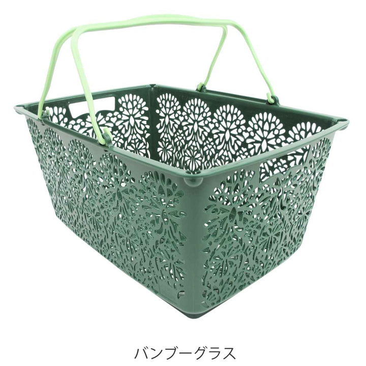 マハロバスケット 買い物かご 収納 アウトドア バスケット 長方形 -13