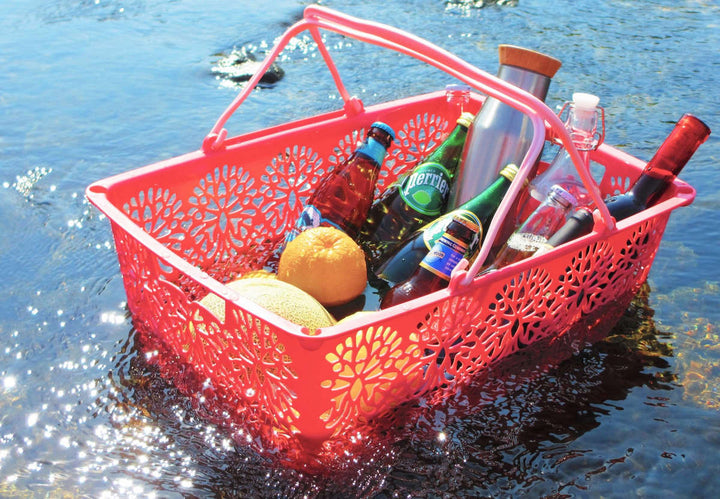 マハロバスケット 買い物かご 収納 アウトドア バスケット 長方形 -16