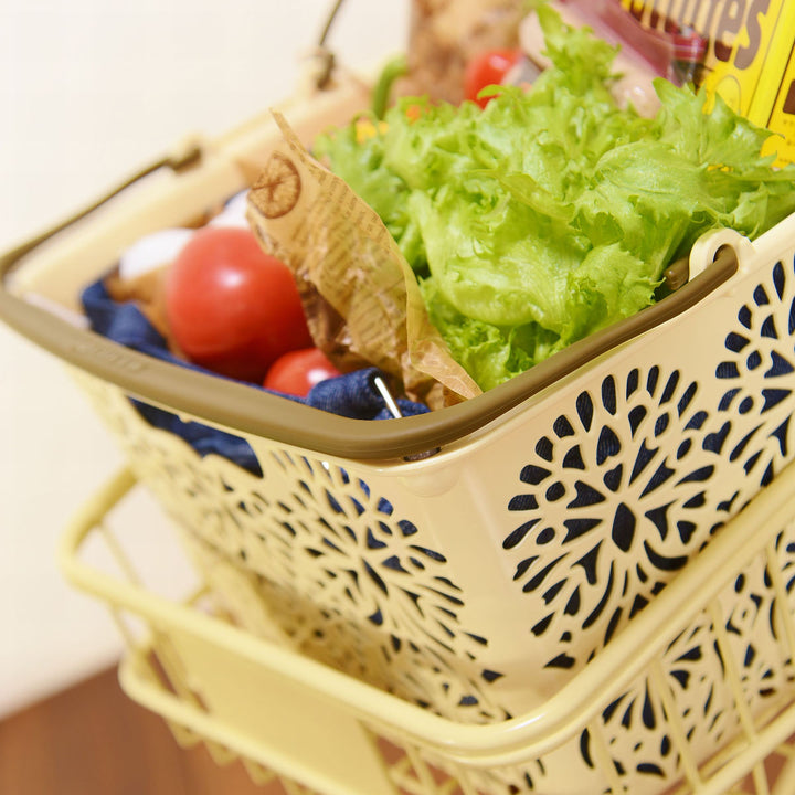 マハロバスケット 買い物かご 収納 アウトドア バスケット 長方形 -19