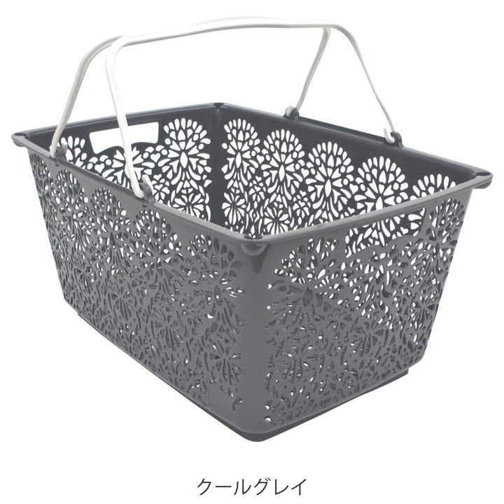 マハロバスケット 買い物かご 収納 アウトドア バスケット 長方形 -6
