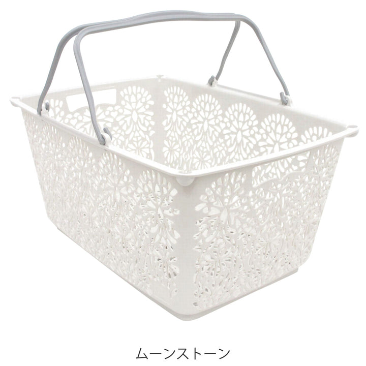 マハロバスケット 買い物かご 収納 アウトドア バスケット 長方形 -7