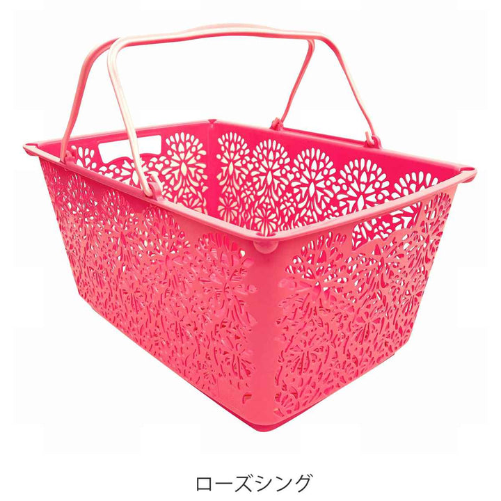 マハロバスケット 買い物かご 収納 アウトドア バスケット 長方形 -11