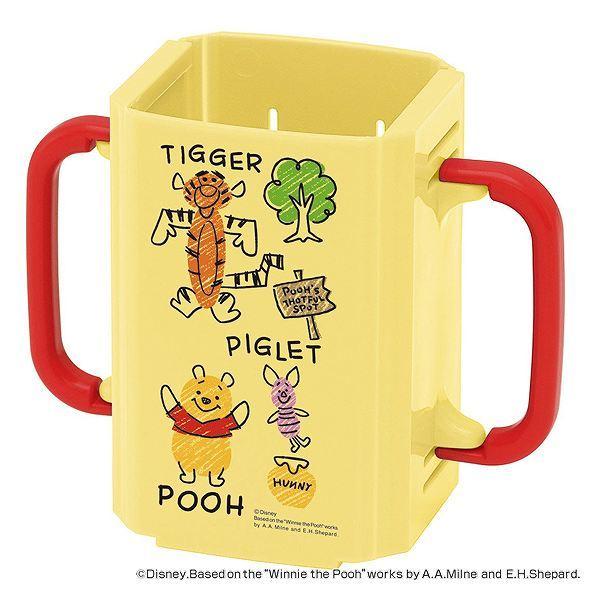 ドリンクホルダー 紙パックホルダー くまのプーさん スケッチ 両手 ハンドル付き 子供用 キャラクター