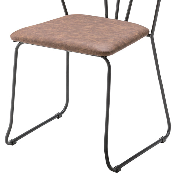 アームチェア アイアンフレーム 椅子 座面高45cm